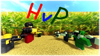 Commandist VS Zombies (Harriston Farms HvP) Noobs Vs Zombies Realish Reborn ROBLOX