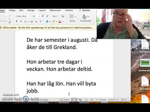 Sfi, Kurs B, Kurs C, Ett Yrke, Ett Jobb, Skriva Meningar, - YouTube