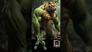 Superheroes But Tiger | All Characters #avengers #shorts #marvel