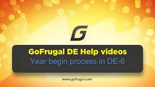 GOFRUGAL DE-6 Year Begin 2019-2020! | DE-6 | English