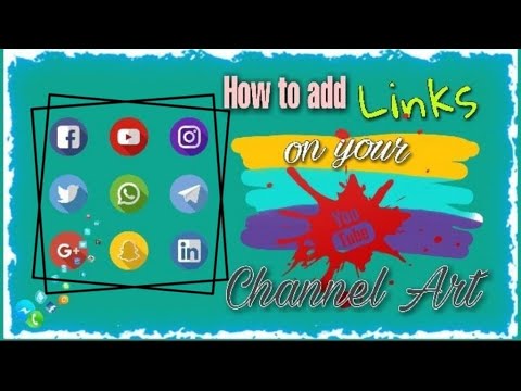 How To Add Social Media Icon Links To Your Channel Art 2020