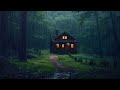 4k rainy night forest cabin white noise fall asleep in 10 minutes asmr sleep aid