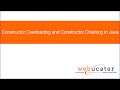 Constructor Overloading and Constructor Chaining in Java