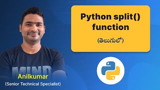 P108 - split function in Python strings [తెలుగు]