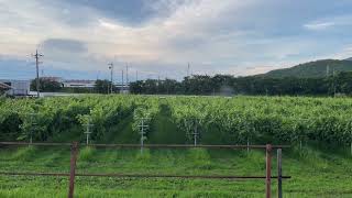 特急あずさ通過　みどり湖〜塩尻間