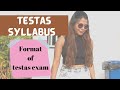 Syllabus of testas exam|structure of testas exam| time line and registration process