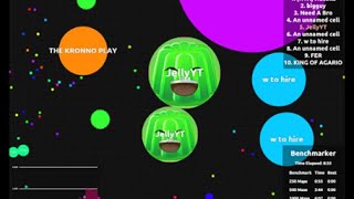 Playing as famous people- Ep. 1 Jelly [Agar.io] [Solo]