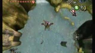 Link, A big fall with Iron Boots, a great lake, and a twist