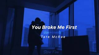 Tate McRae - you broke me first (Slowed + Reverb)