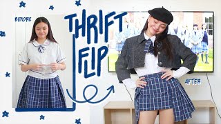 Breaking the School's Dress Code 🏅 | High School Uniform Thrift Flip