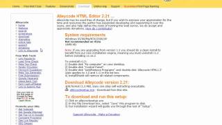 HTML Editing & Programming Tutorial -1- Installing AlleyCode