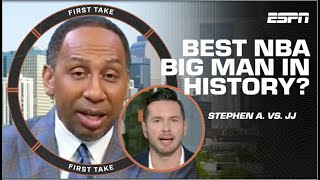 Stephen A. & JJ Redick DEBATE if Nikola Jokic is the BEST big man in NBA history | First Take