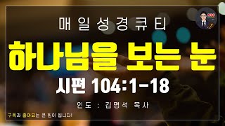 매일성경 [말씀 묵상 큐티 #시] 시편 104편 1-18절