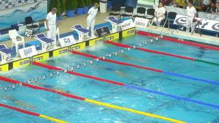 Tom Donker 100 Back Heats Lane 2 EJSC2016