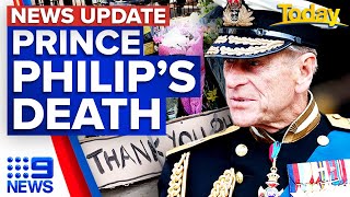 Prince Philip's death: UK in mourning, World leaders react, Harry's tribute | 9 News Australia