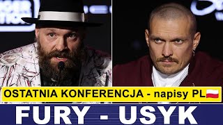 FURY - USYK: OSTATNIA KONFERENCJA - napisy PL 🇵🇱