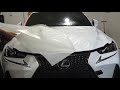 Lexus IS 350 F-Sport PPF Clear bra install.