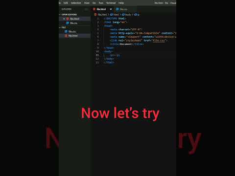 How To Link CSS File With HTML - YouTube