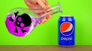 Sulfuric Acid VS Pepsi! 7 Amazing Experiments!