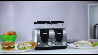 iBELL 130G 2-in-1 Auto Pop Up Bread Toaster with Detachable Bun Warmer Grill | Working Demo Video