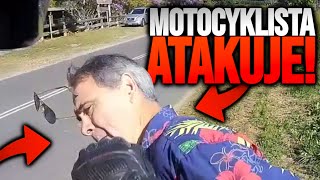 MOTOCYKLISTA NIE WYTRZYMAŁ! - GŁUPI, AGRESYWNI I SZALENI LUDZIE VS MOTOCYKLIŚCI!