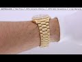 rolex day date 36 president yellow gold champagne diamond dial 128238 review