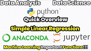 Simple Linear Regression Quick Overview | ML | jupyter notebook | python | One Magic Minute