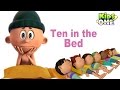 Ten in the Bed | Number Song | Cartoon Animation Rhymes For Children - KidsOne