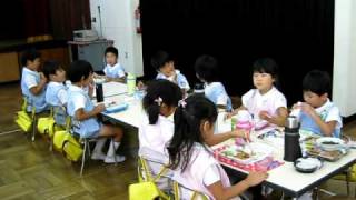 給食の風景（年長組）