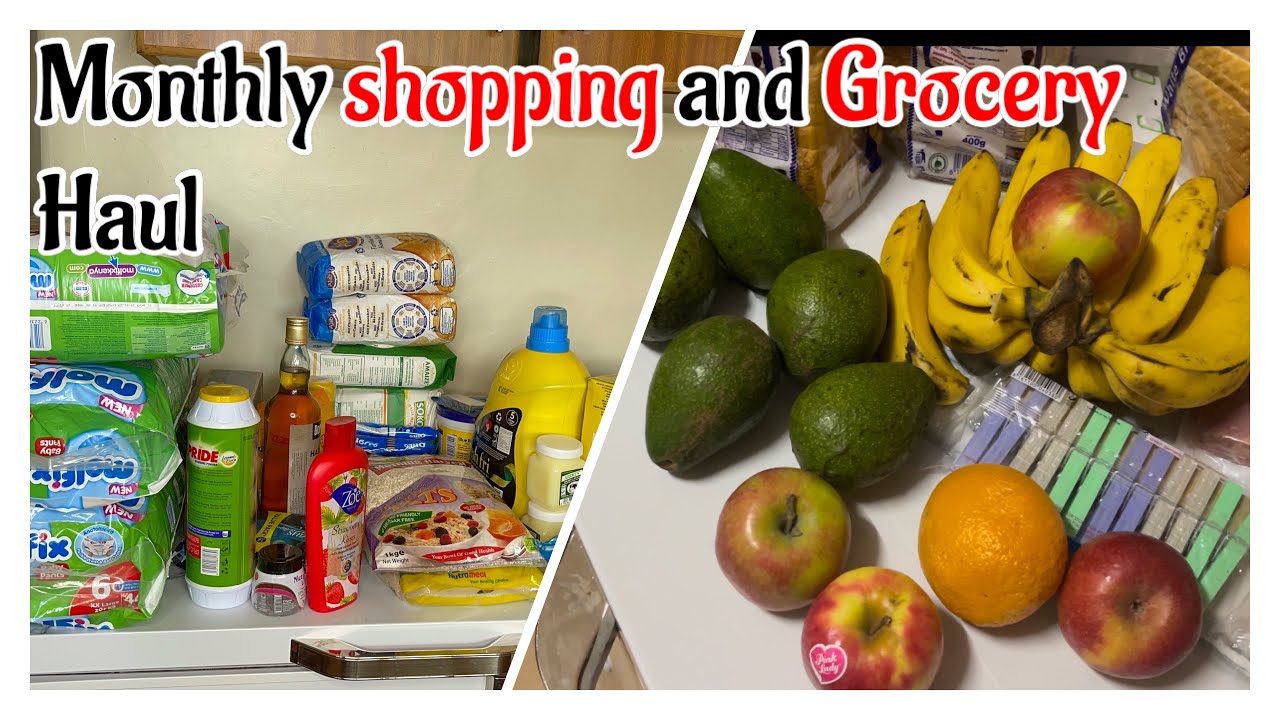 WEEKLY VLOG|| MONTHLY SHOPPING AND GROCERY HAUL - YouTube