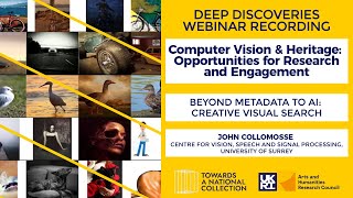 John Collomosse: Beyond Metadata to AI: Creative Visual Search