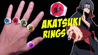Origami Paper Akatsuki Rings || How to make paper Itachi Ring || Naruto