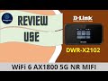 D-Link DWR X2102 Wifi 6 AX1800 5G MiFi Router : Unbox, Setup Mobile hotspot and use