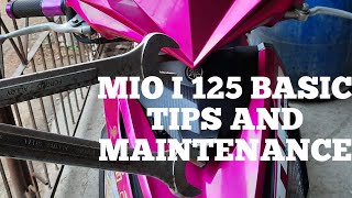 MIO I125 BASIC TIPS AND MAINTENANCE