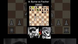 D. Byrne vs Bobby Fischer Brillante sacrificio de dama #ajedrez #gambitodedama #chess #bobbyfischer