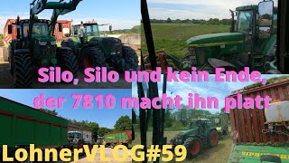 LohnerVLOG#59 Silo und kein Ende Fendt, John Deere, New Holland im Dauereinsatz, hält der Strautmann