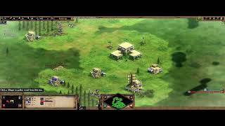 Age Of Empires 2 DE - low elo game play - Turks vs Teutons. Arabia.