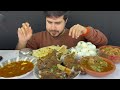 no cutts real asmr eating mutton paya namkeen mutton beef paya with tandoori naan boild eggs enjoy