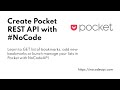 Create Pocket REST API with #NoCode