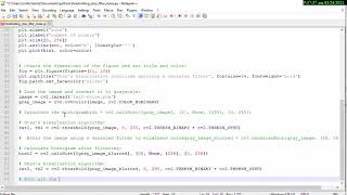 【PYTHON OPENCV】Otsu's thresholding filtering noise applying a Gaussian filter