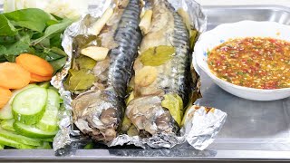 អាំងត្រីសាមបាក់ - Grilled Fish Sambak /Chhen Touch \\