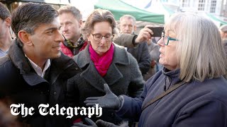 Rishi Sunak heckled by member of the public over state of NHS