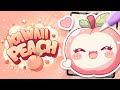 How to Draw ⭐ KAWAII PEACH ⭐ Step by Step PROCREATE Tutorial for Beginners