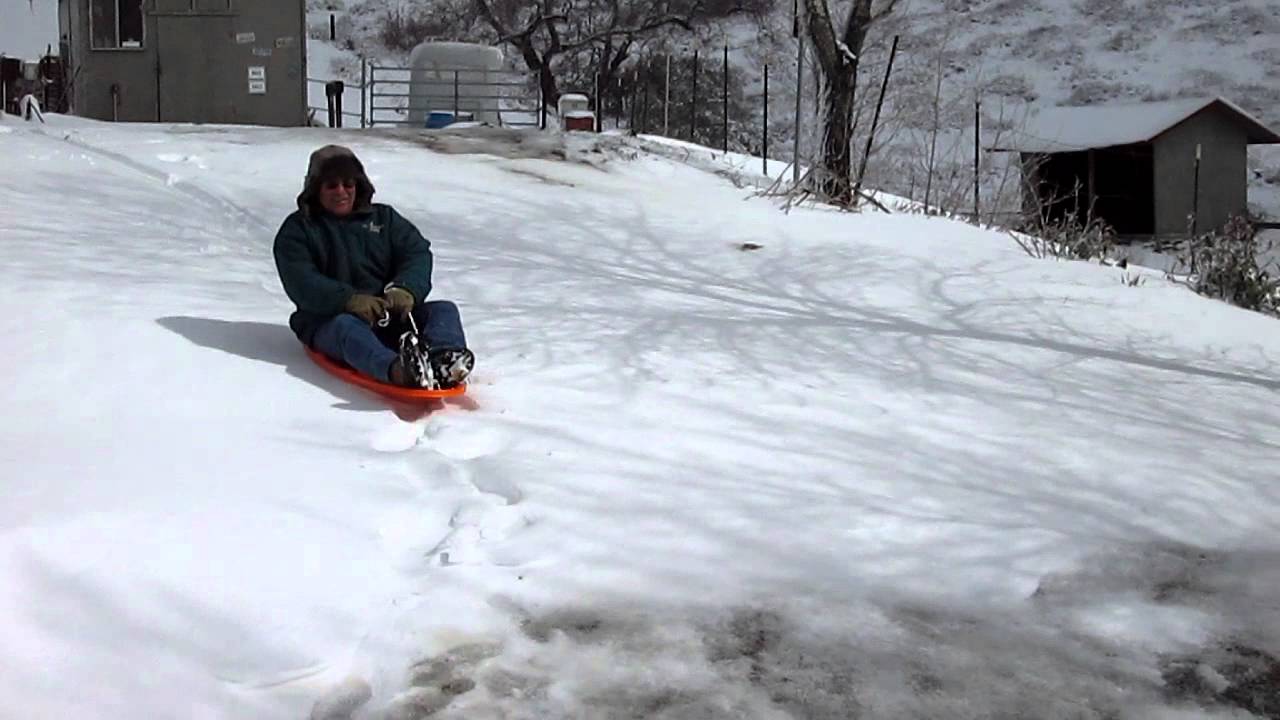 Grandpa Sledding Youtube