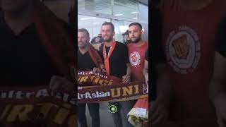 🟡🔴 Galatasaray kafilesine, Gaziantep'te coşkulu karşılama