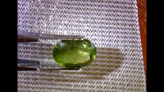 6 66ct green natural sapphire ceylon