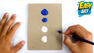 🔴 Como Dibujar y Pintar un Paisaje de Noche  - Aprende a Pintar con vinilos Degradados - Easy Art
