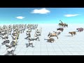 Army of 200 TEUTONIC KNIGHTs vs ALL TEAMS Animal Revolt Battle Simulator