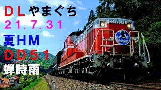 DLやまぐち号2021.7.31 DD51の活躍