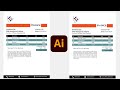 How to Create an Invoice Design in Adobe Illustrator CC || Fuad Raju ||